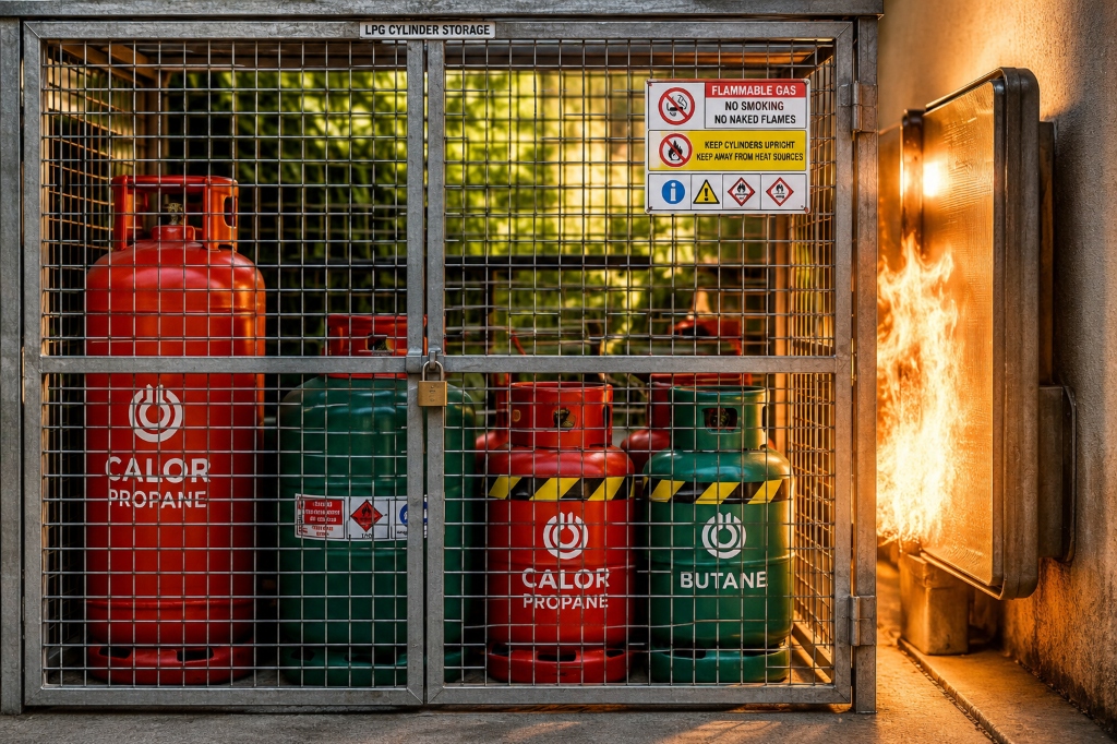 Safe Cylinder Storage